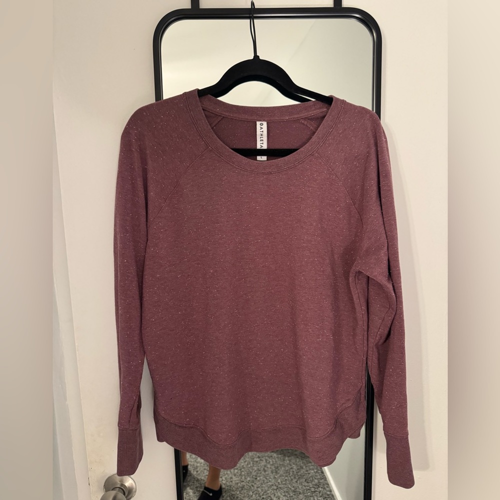 Athleta Women's Pink/Purple Sweatshirt
